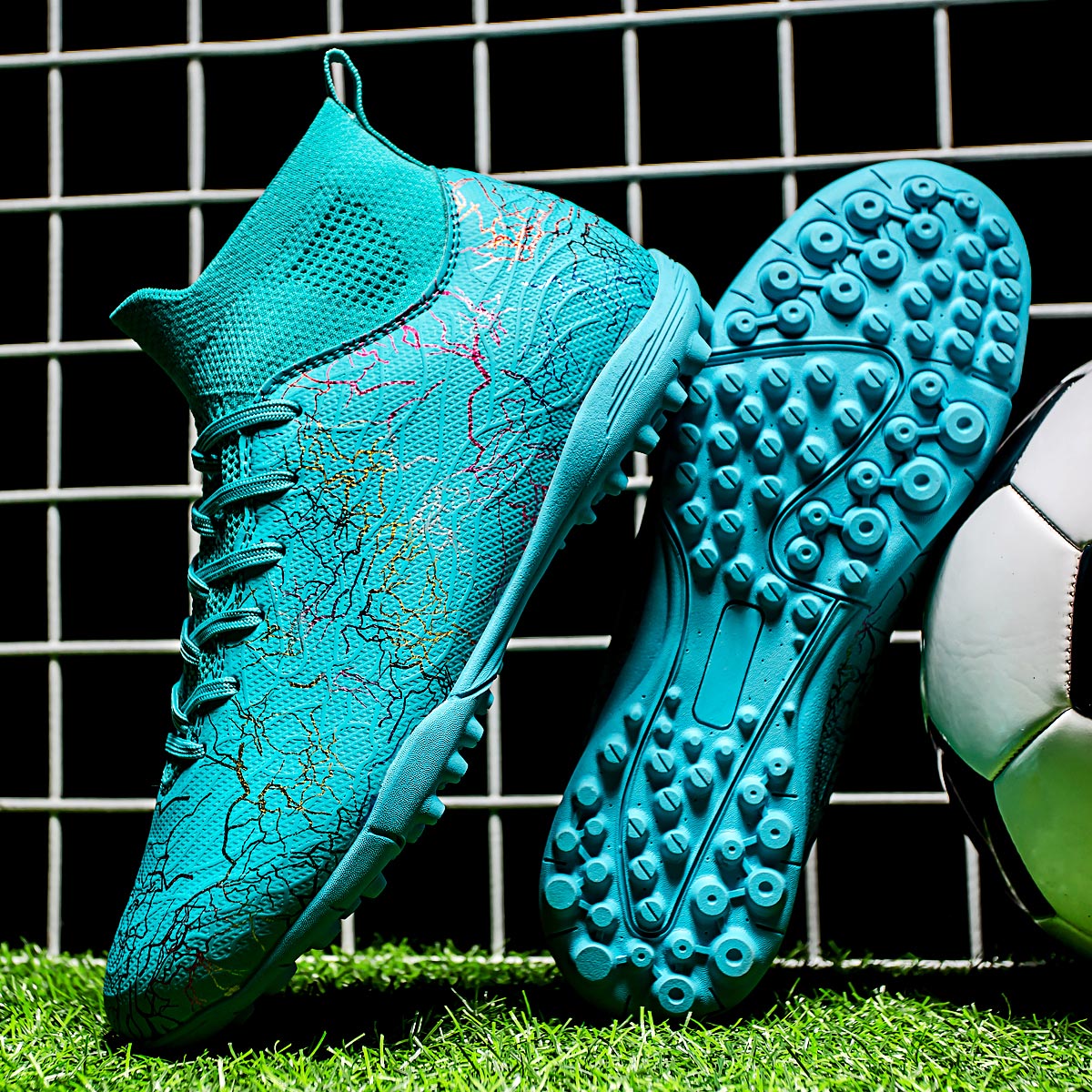 1986S-High-Cut Turf Soccer Cleats Sizes 32-46 — 7