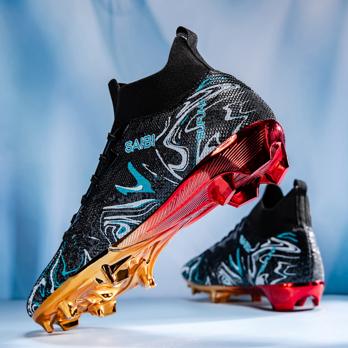 8010J-Stock Lace-up FG Football Shoes,EU Sizes 39-45 — 5