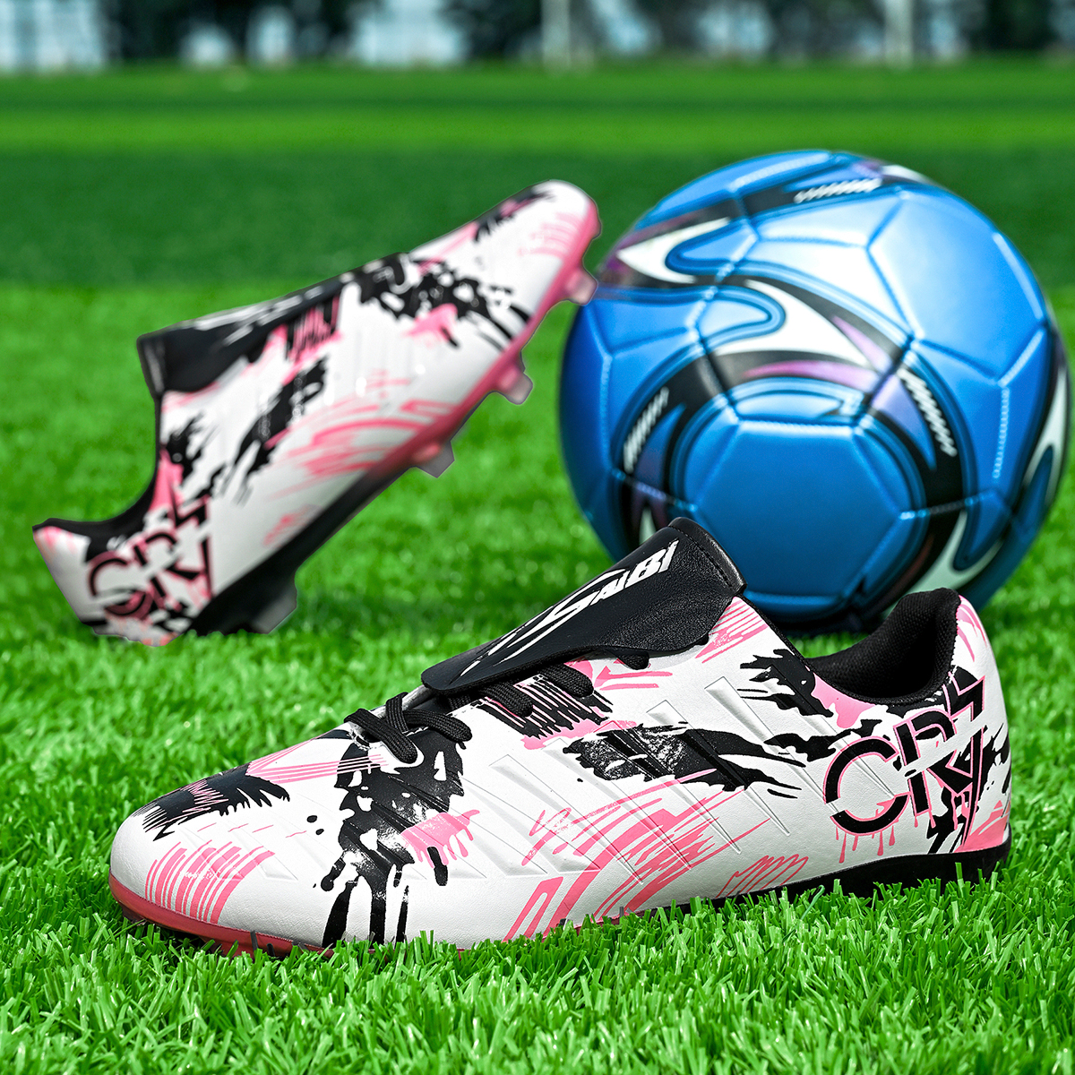S-0377S-Stock Fold-Over Tongue TF Football Shoes — 4