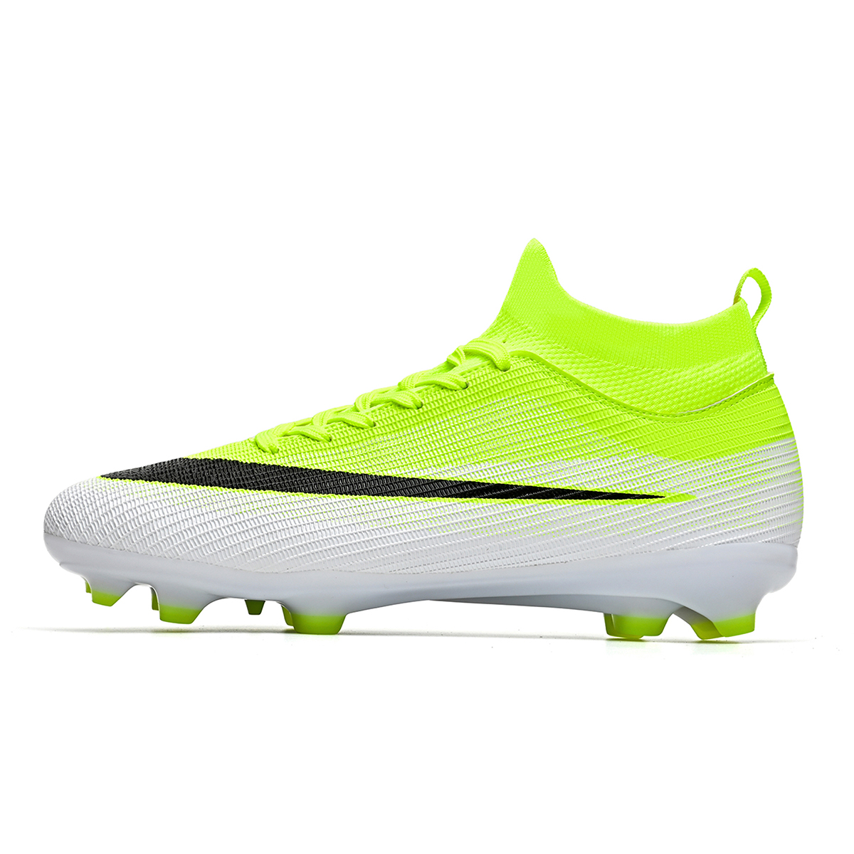 3802C-Stock High Top Lace-up FG Football Shoes,EU Sizes 35-45