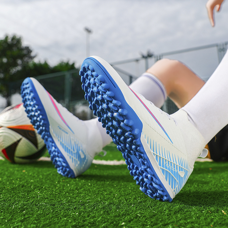 1688S-Lace-Up TF Turf Soccer Shoes with PU Upper and Short Studs, Sizes 35-45 — 8