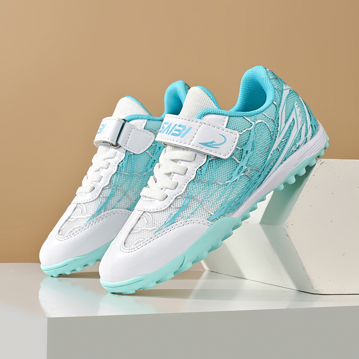 2033S-Kids' Mesh Upper Soccer Shoes Sizes 28-39 — 8