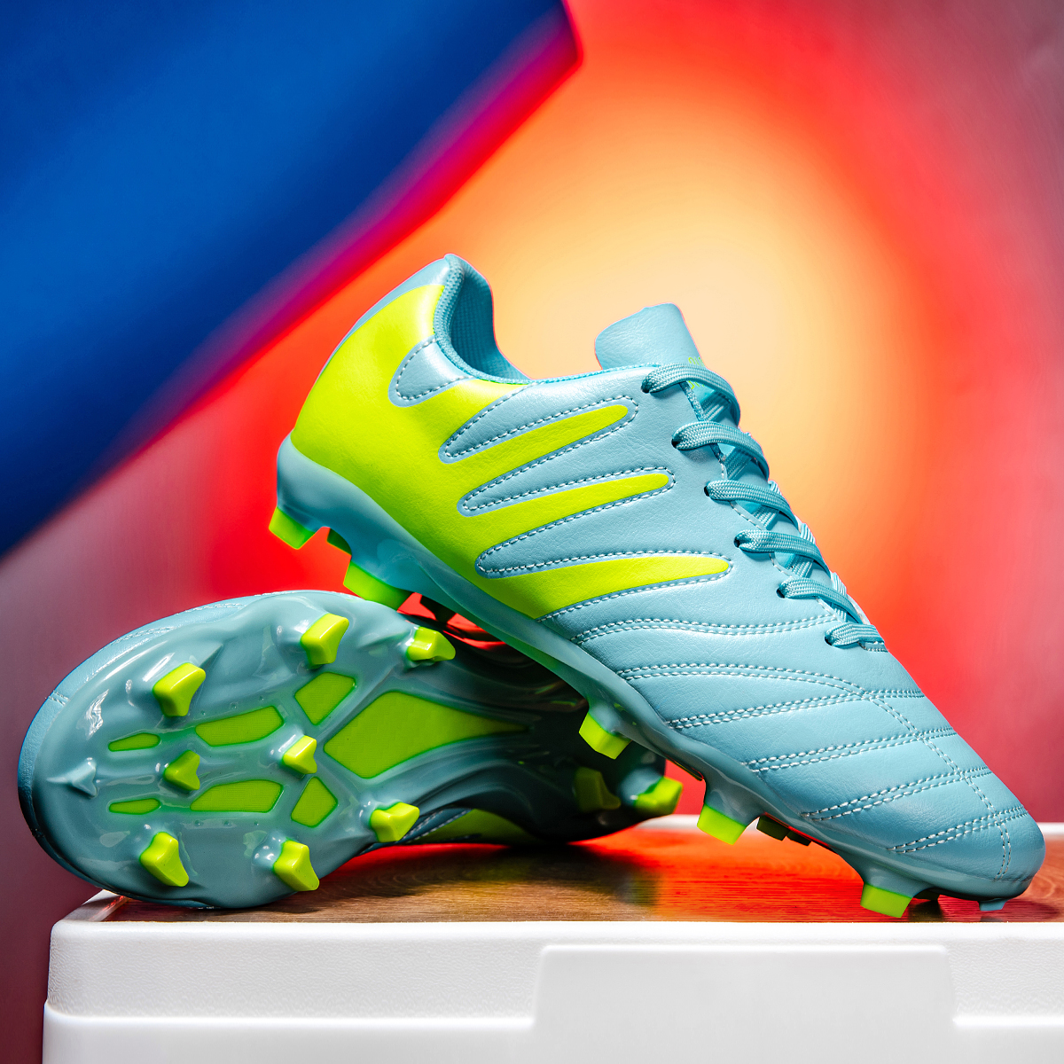 3599C-Lace-Up Long Stud Soccer Cleats Sizes 35-45 — 6