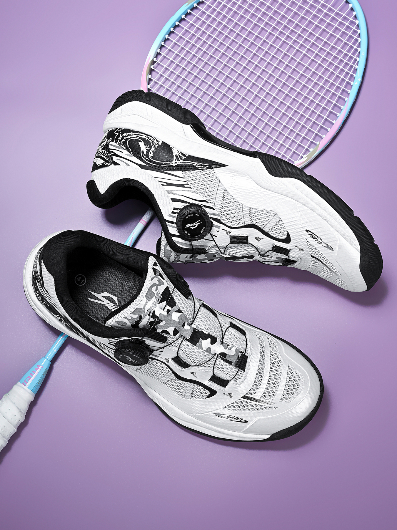Y003-Badminton Shoes, Breathable, Shock Absorbing, Non-slip Outsole, Sizes 35-45 — 10