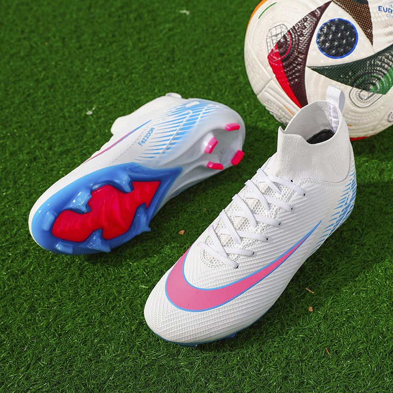 1688C-High-Cut Long-Stud Soccer Cleats with PU Upper, Sizes 32-45 — 7