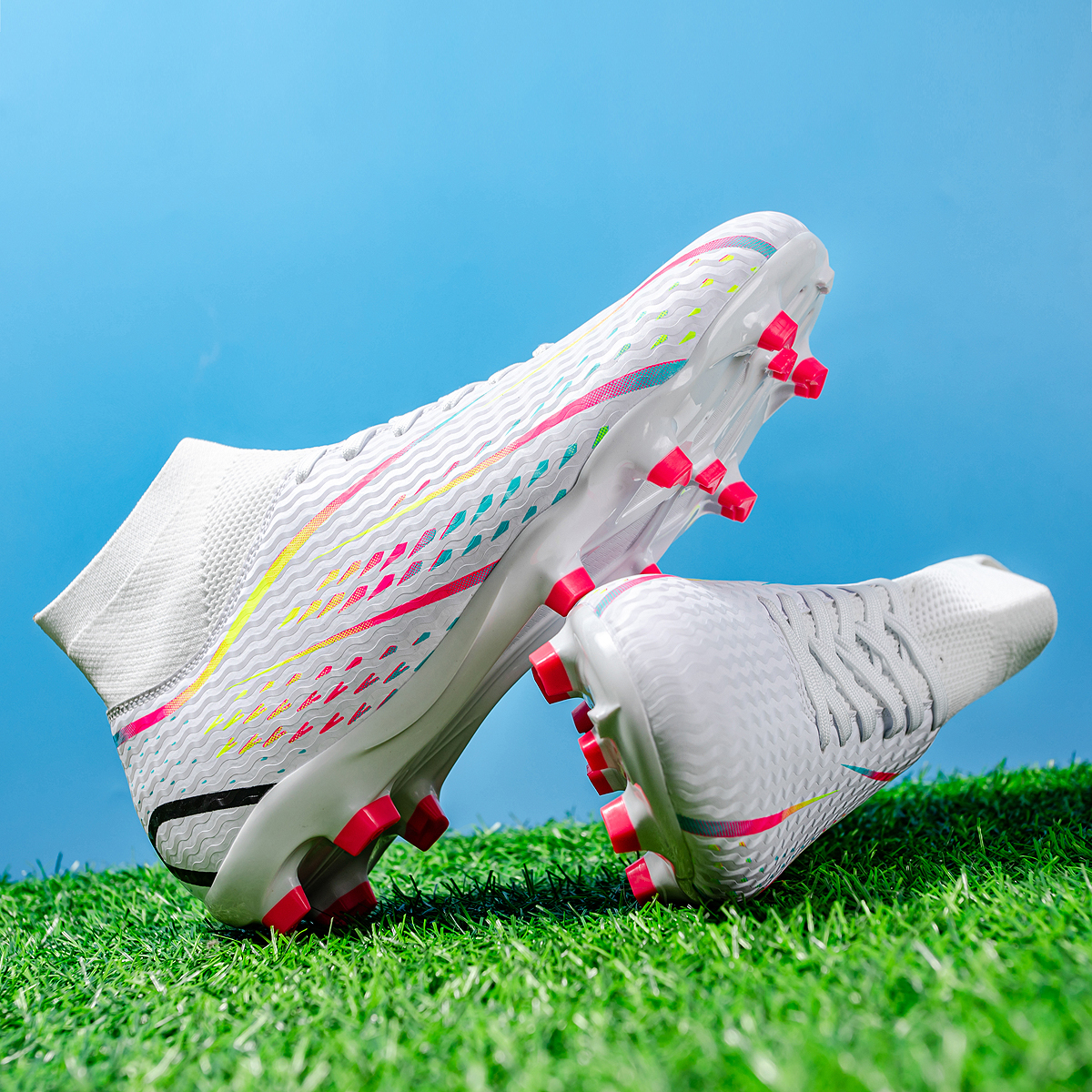 8070C-Stock Lace-up FG Football Shoes,EU Sizes 38-45 — 5