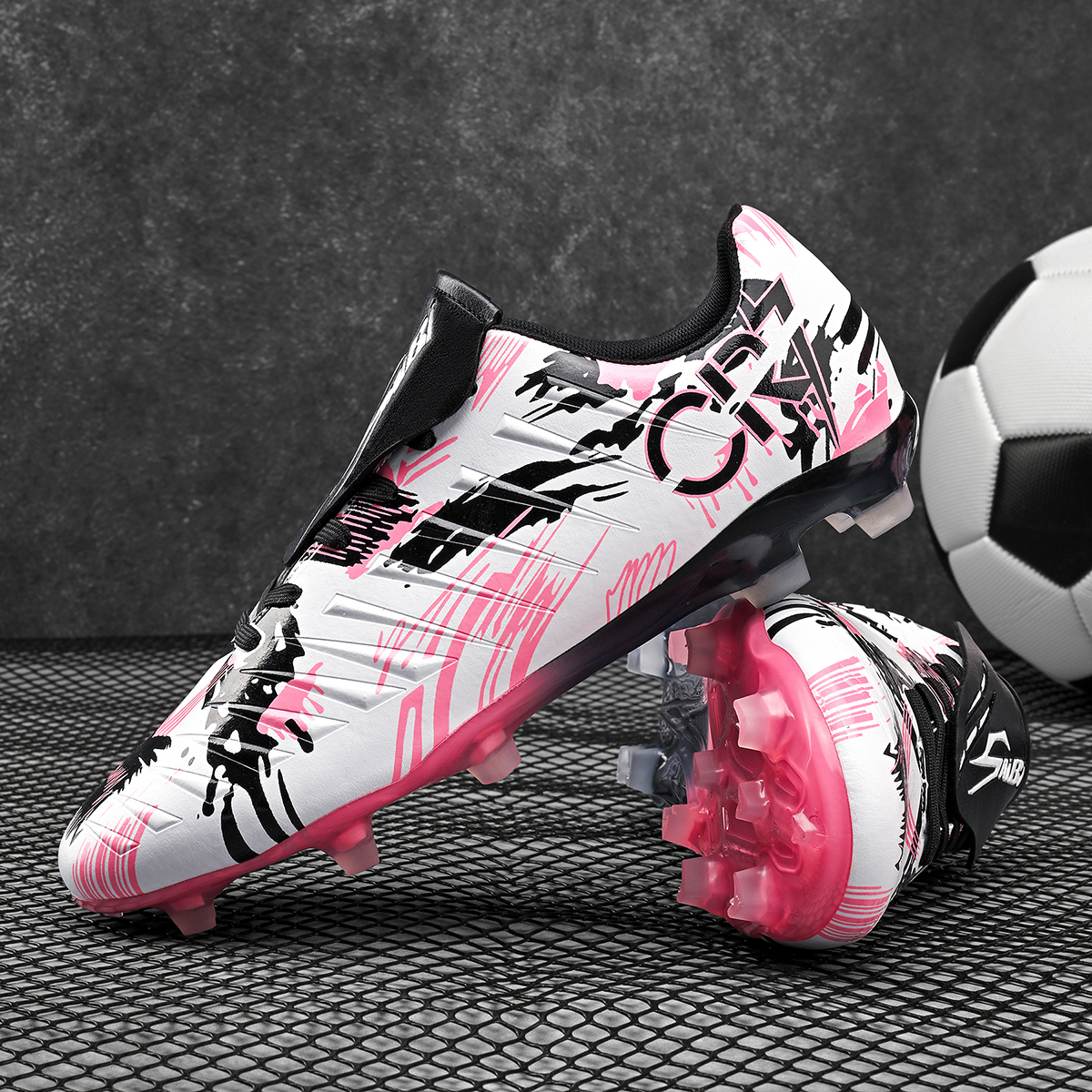 S-0377C-Stock Fold-Over Tongue FG Football Shoes — 10