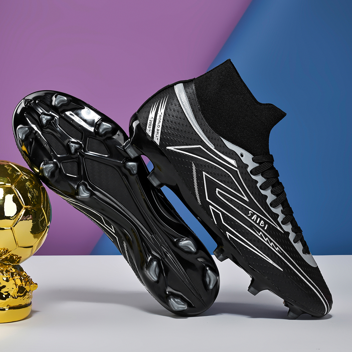 3366C-TPU High-Cut Lace-Up Long Stud Soccer Cleats Sizes 35-45 — 16