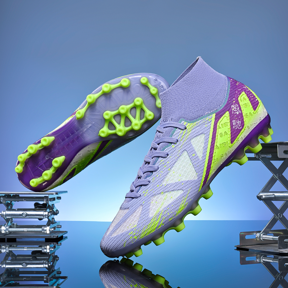 3800C-Stock High Top AG Football Shoes,EU Sizes 35-45 — 10