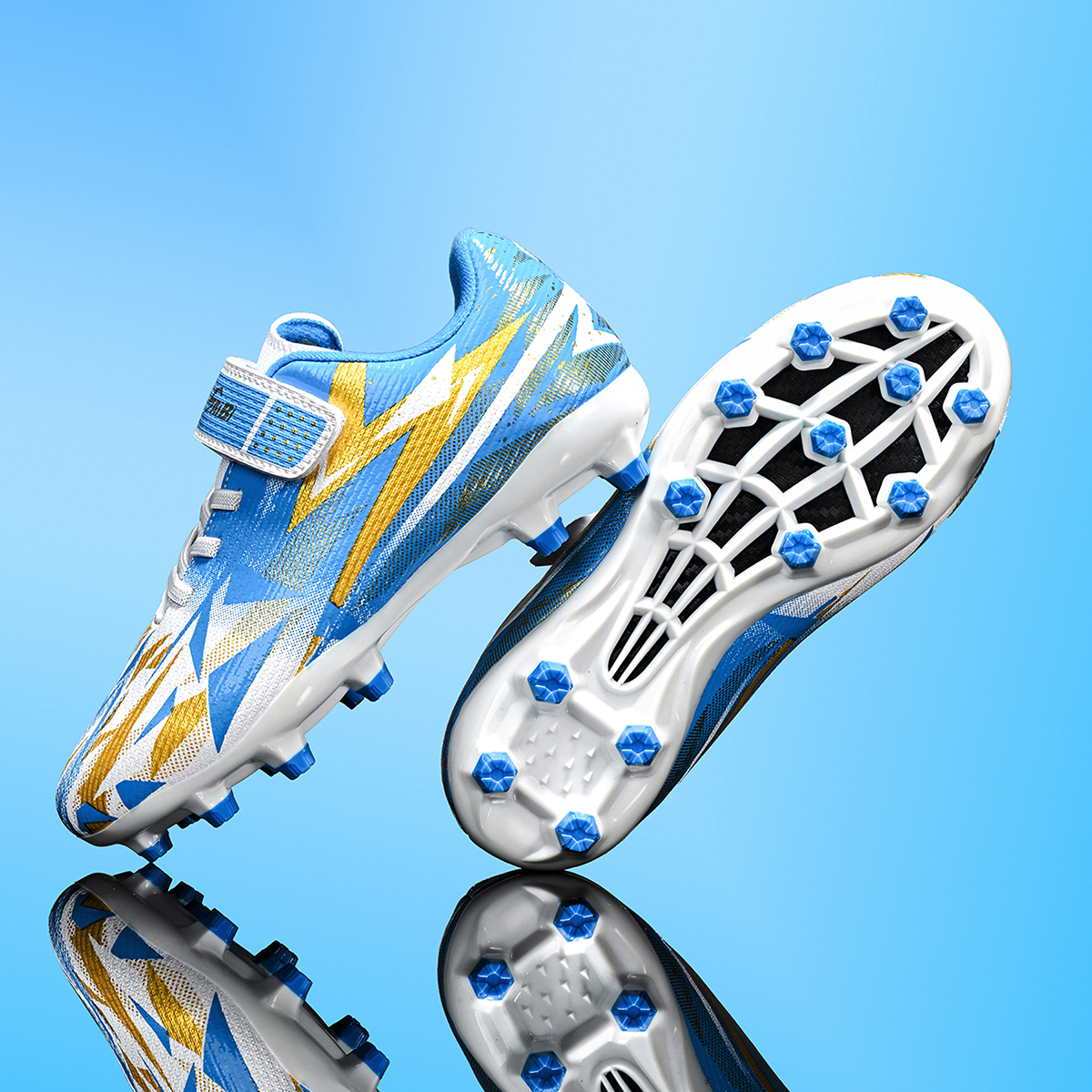 2208C-PU Upper Long Stud Soccer Cleats for Kids Sizes 26-38 — 7