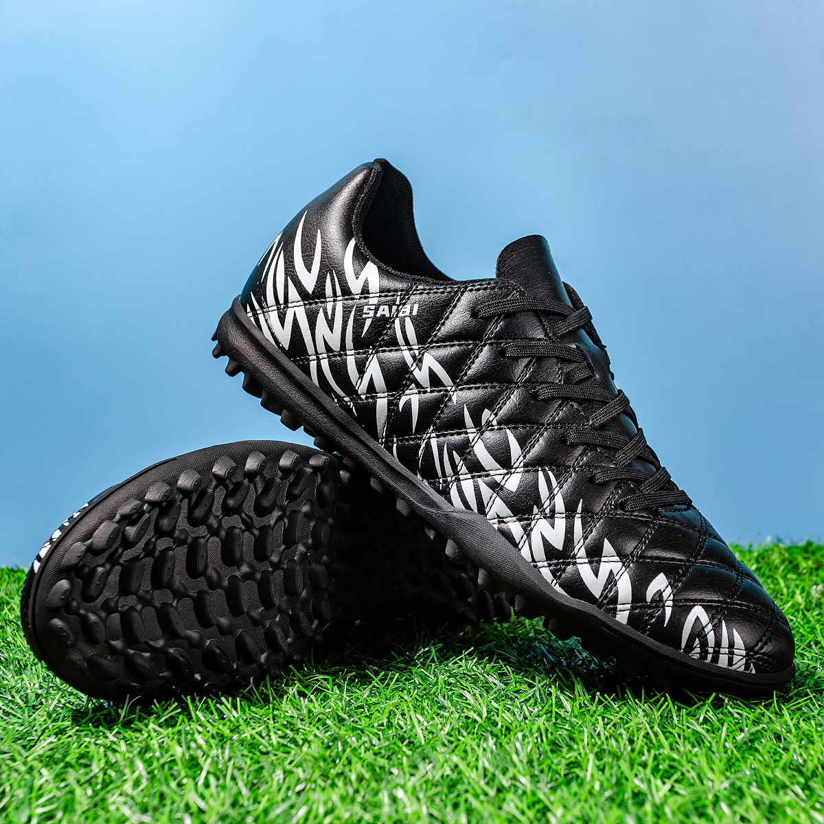 KJ01S-Stock Lace-up TF Football Shoes,EU 35-45 — 1