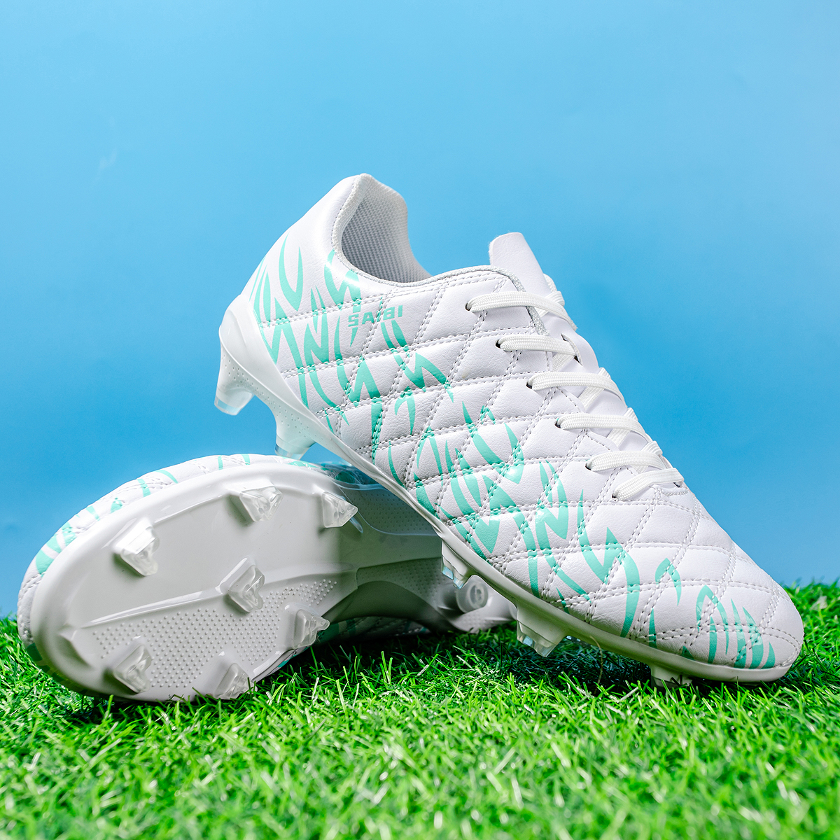 KJ01C-Stock Lace-up FG Football Shoes,EU 35-45 — 6